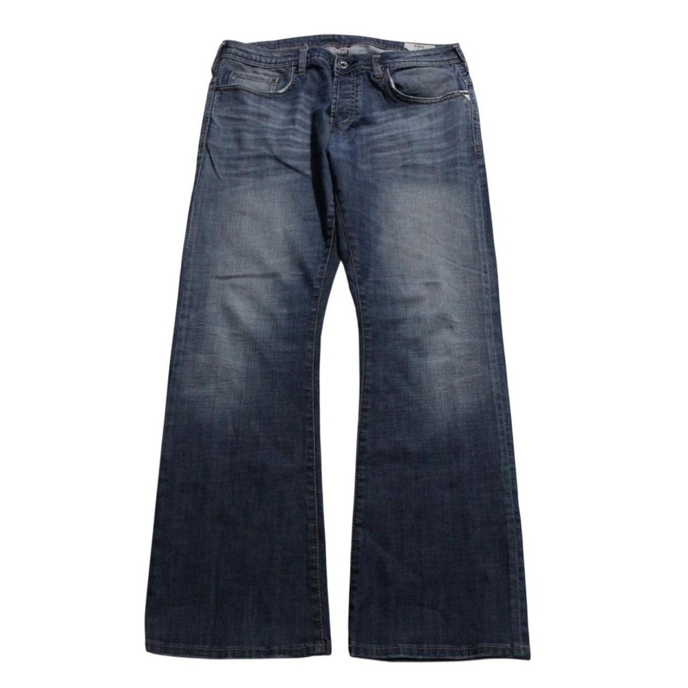Mens Y2K Skater Streetwear Grunge Punk Bootcut Buffalo Whiskered King Jeans